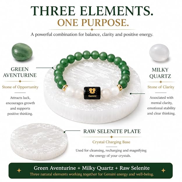 Gemini Zodiac Bracelet – Communication, Confidence & Positive Energy
