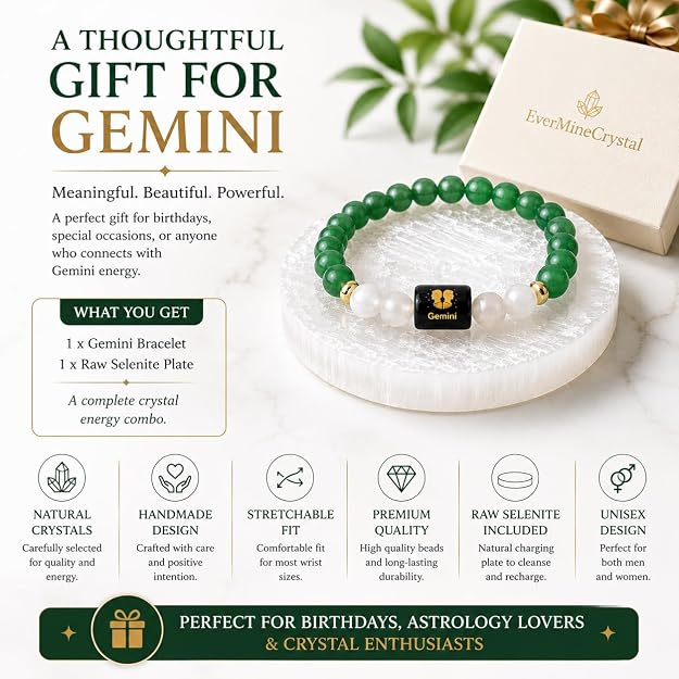 Gemini Zodiac Bracelet – Communication, Confidence & Positive Energy