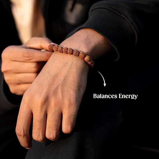 5 Mukhi Rudraksha Bracelet – Peace, Focus & Spiritual Balance