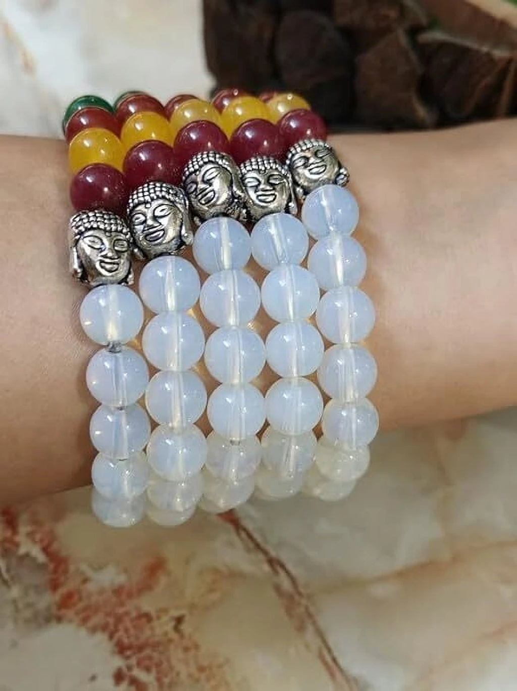 7 Chakra Opal & Crystal Charm Bracelet – Balance, Harmony & Positive Energy