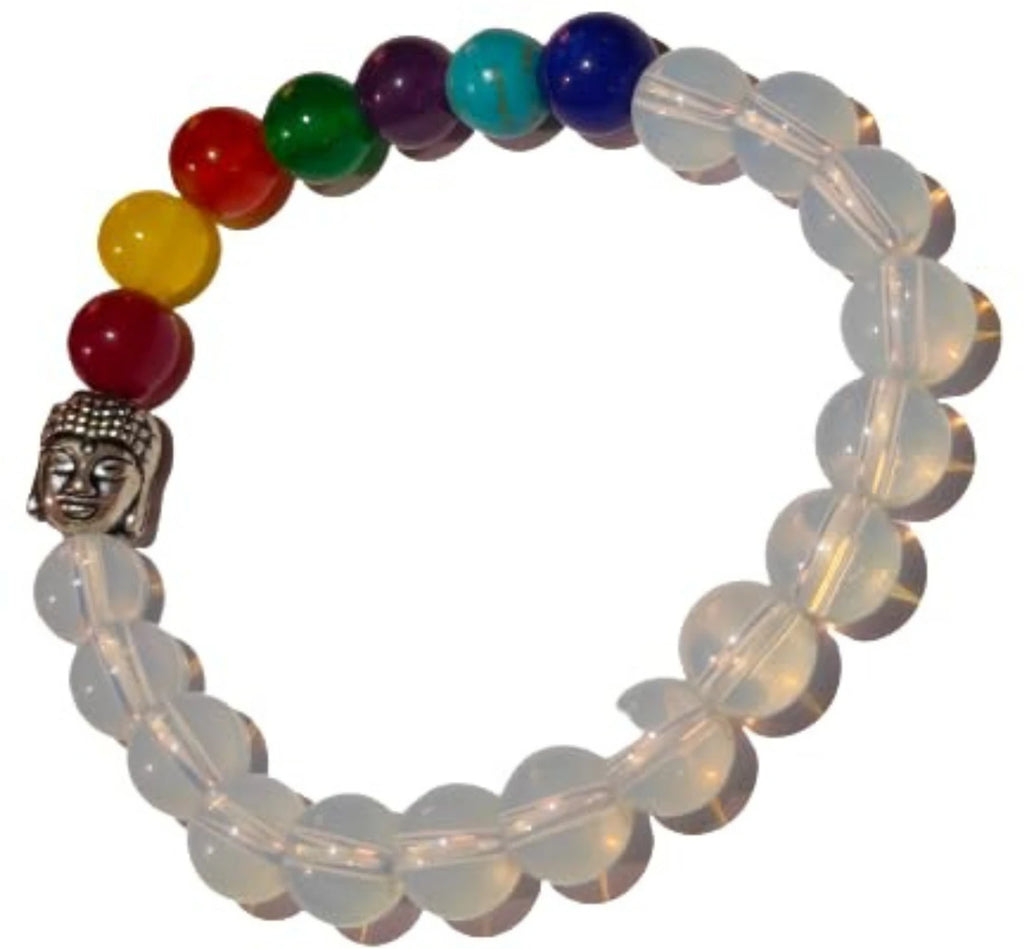 7 Chakra Opal & Crystal Charm Bracelet – Balance, Harmony & Positive Energy