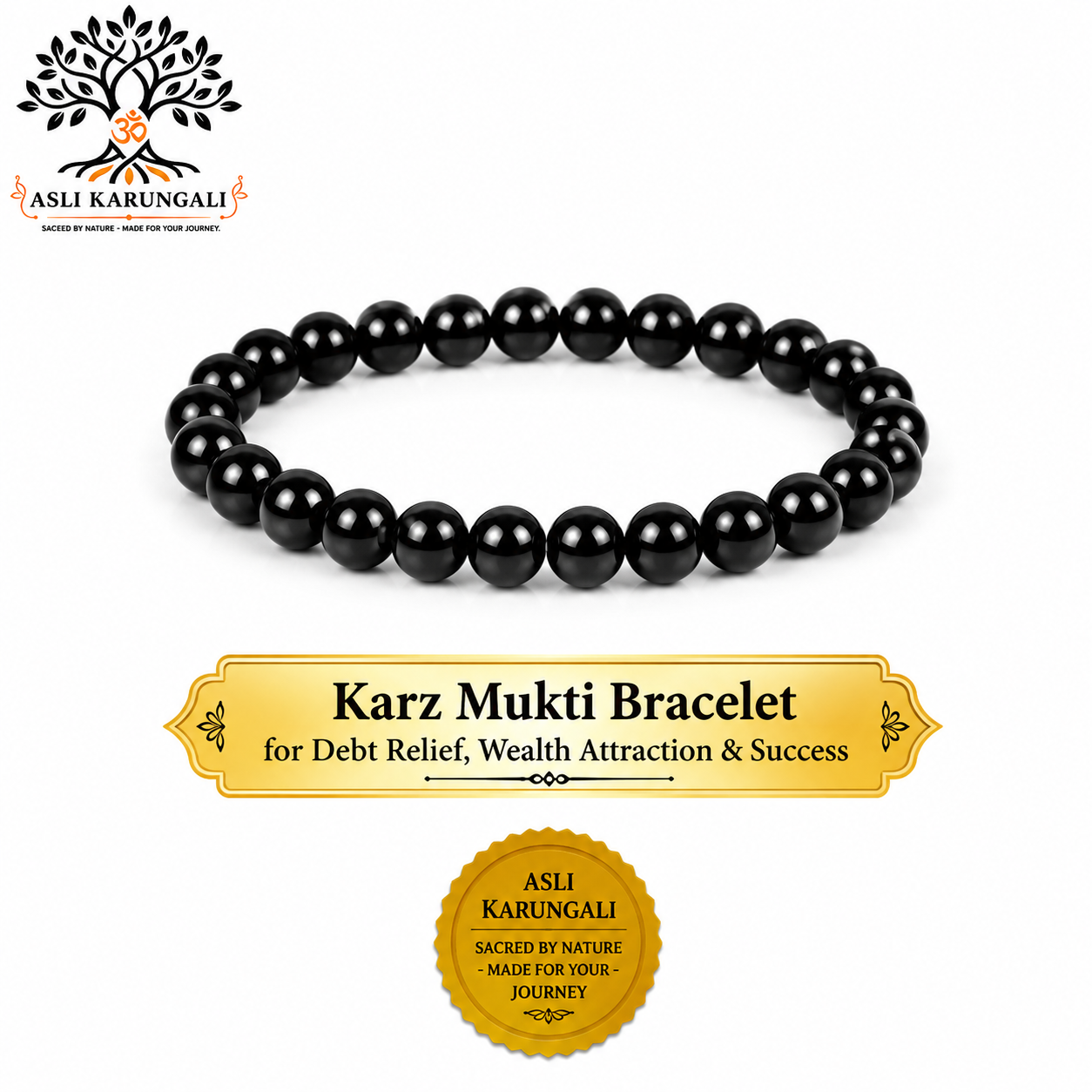 Black Obsidian Bracelet for Courage, Focus & Mental Clarity