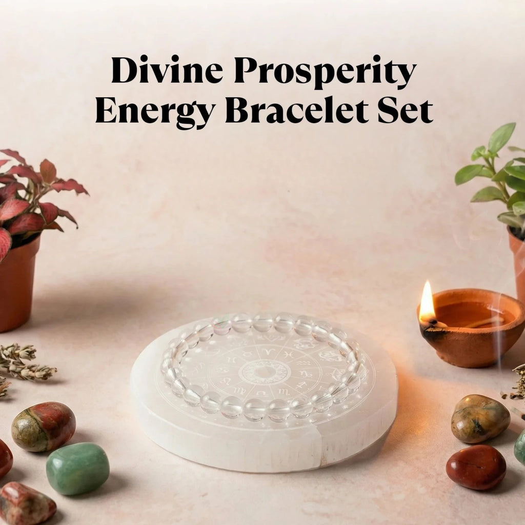 Divine Prosperity Crystal Beads Bracelet – Wealth, Abundance & Positive Energy