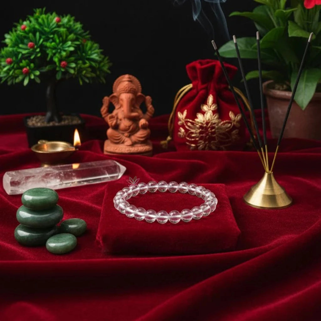 Divine Prosperity Crystal Beads Bracelet – Wealth, Abundance & Positive Energy