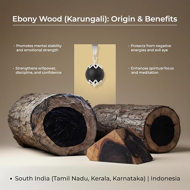 🕉️ Hindu Karungali Mala Bracelet – Traditional Spiritual Protection