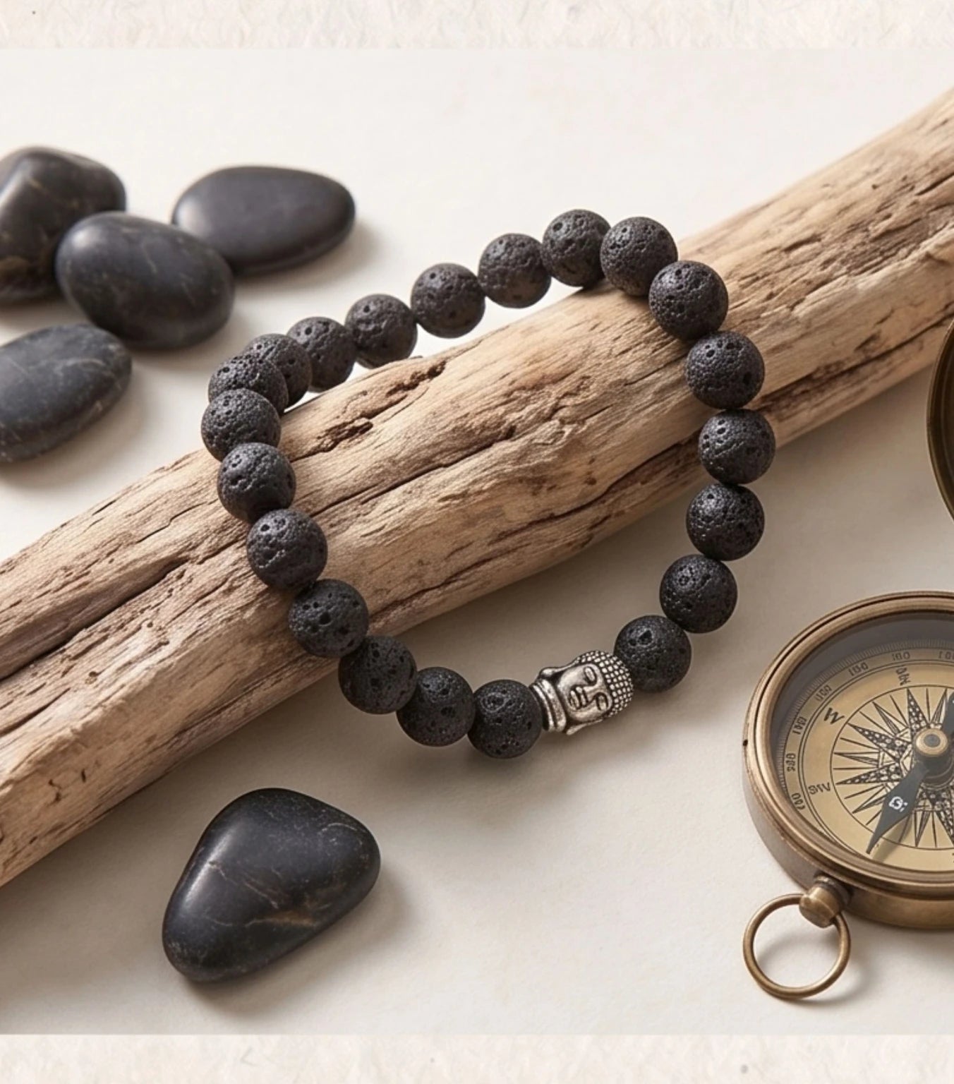 Lava Stone Bracelet – Grounding, Strength & Positive Energy