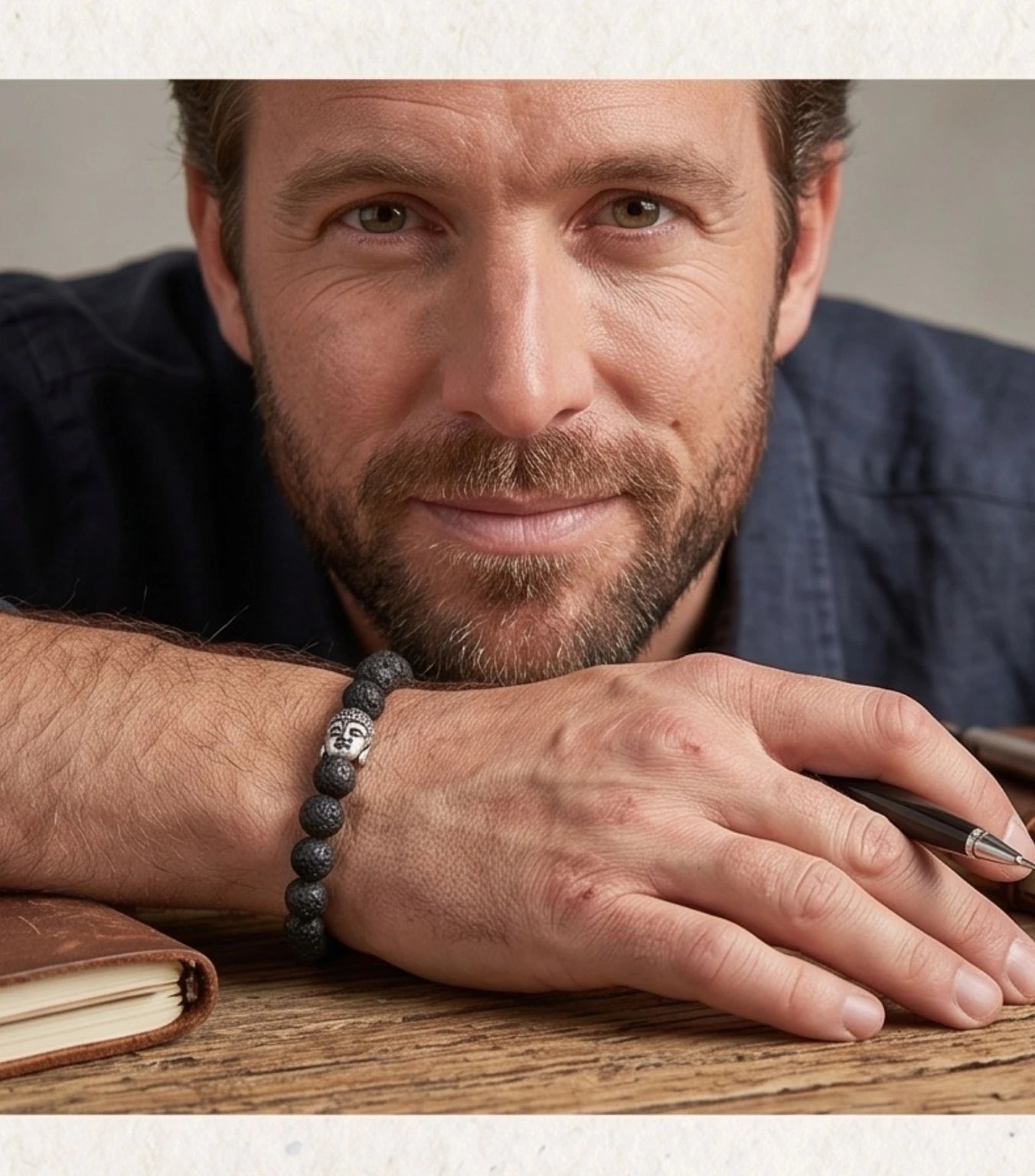 Lava Stone Bracelet – Grounding, Strength & Positive Energy