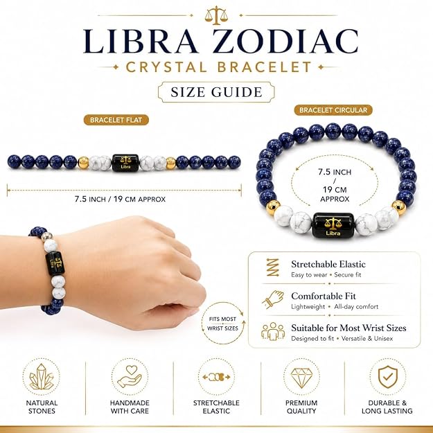Libra Zodiac Bracelet – Balance, Harmony & Love