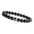 Natural Black Onyx Evil Eye Bracelet for Women & Men