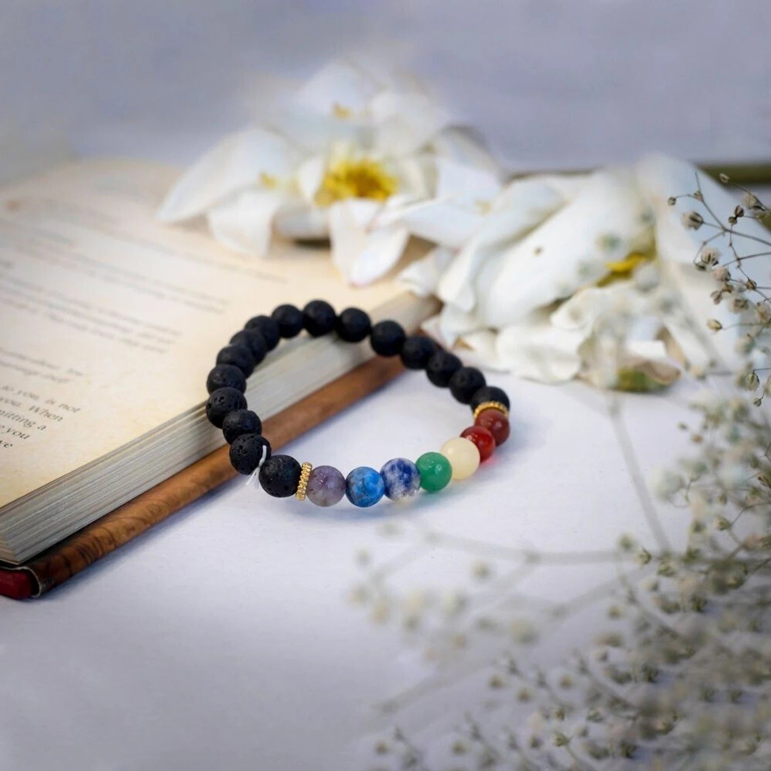 Lapis Lazuli & Quartz Bracelet – Wisdom, Balance & Positive Energy