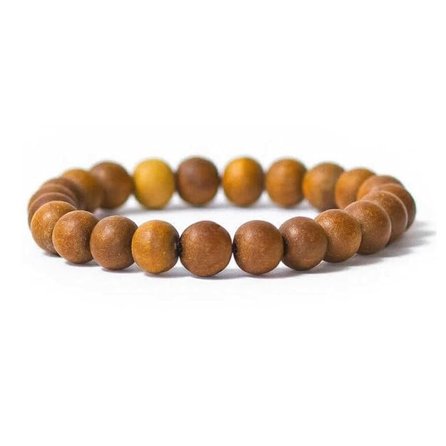 Sandalwood Bracelet -Natural Wooden Beads for Peace & Meditation