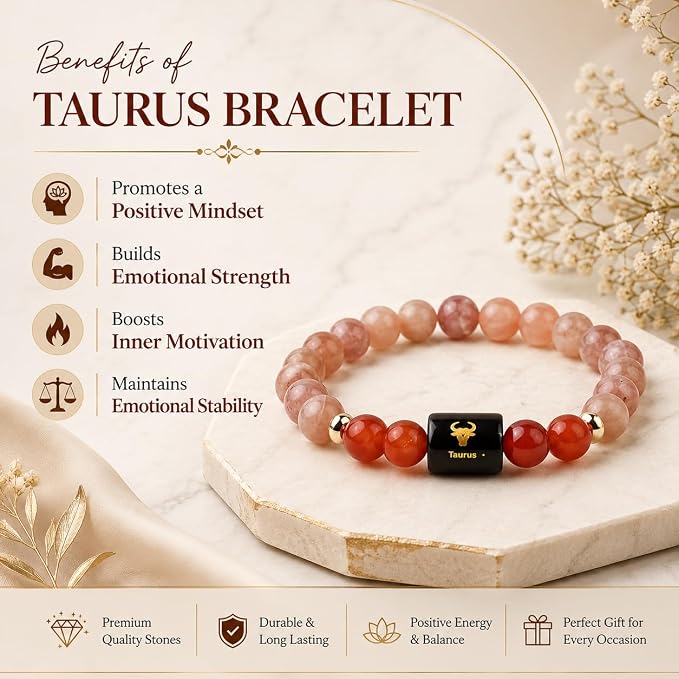 Taurus Zodiac Bracelet – Stability, Strength & Prosperity