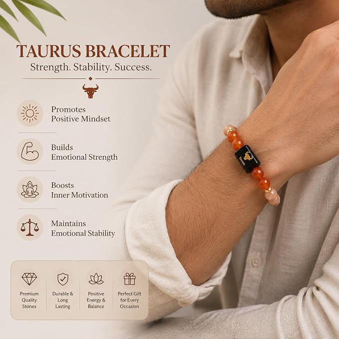 Taurus Zodiac Bracelet – Stability, Strength & Prosperity