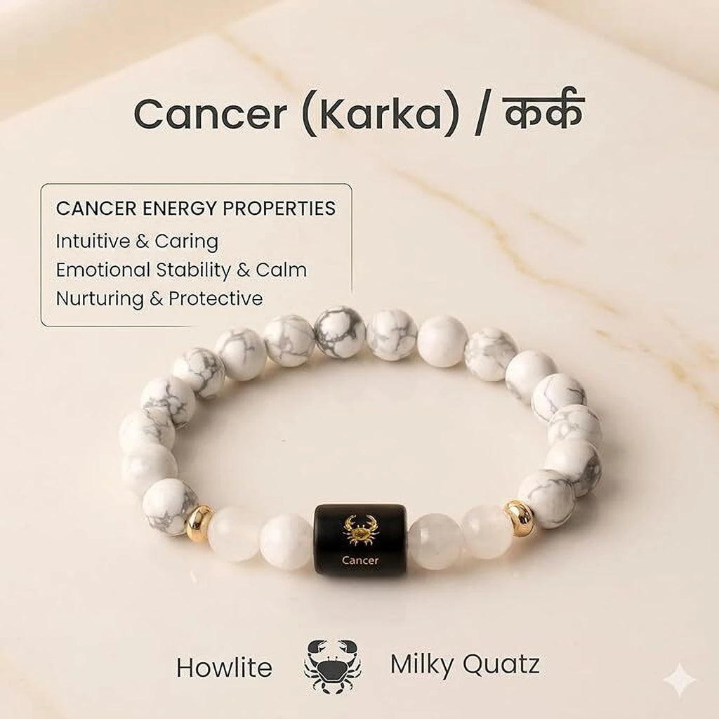 Cancer Zodiac Bracelet – Emotional Balance, Intuition & Protection