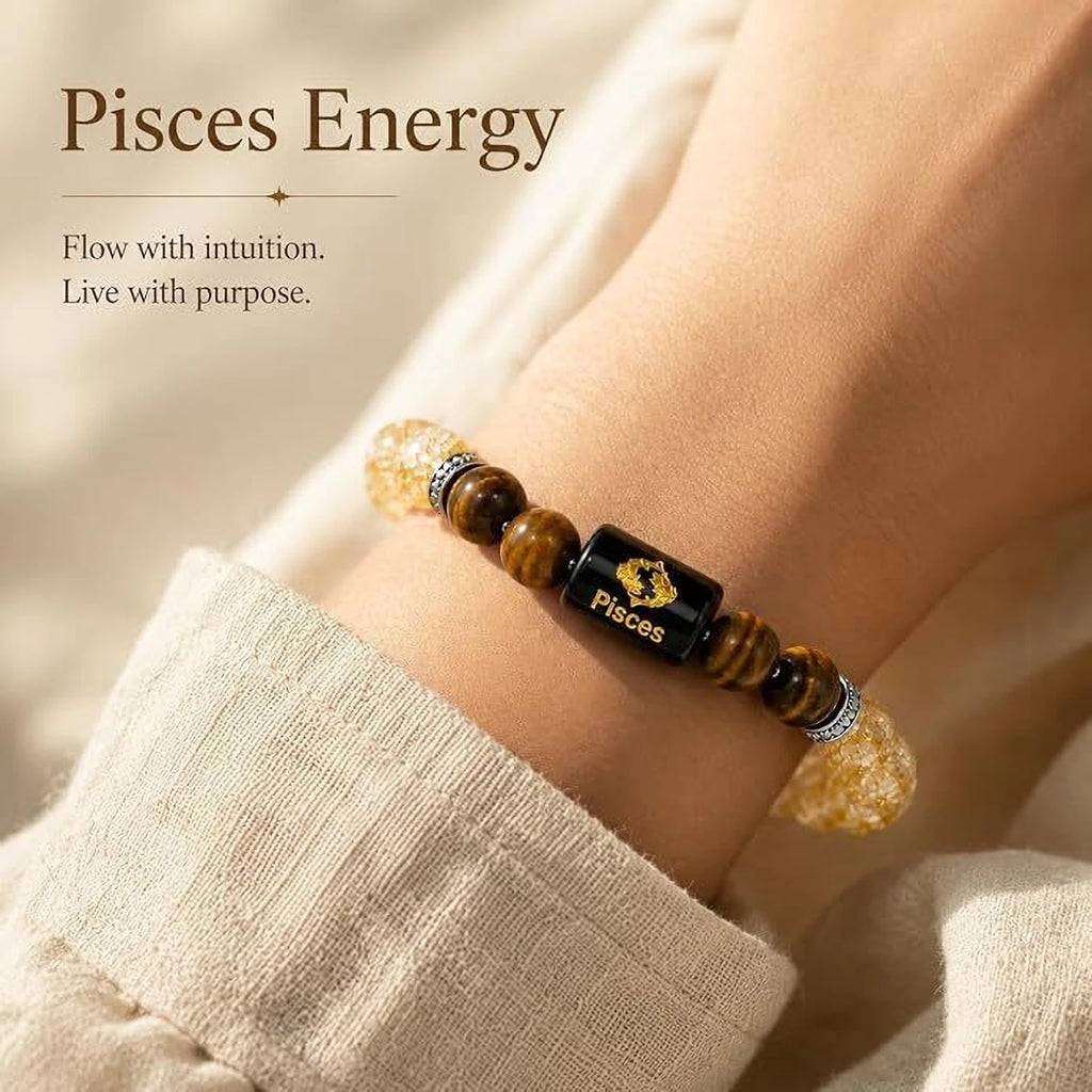 Pisces Zodiac Bracelet – Intuition, Calmness & Emotional Balance